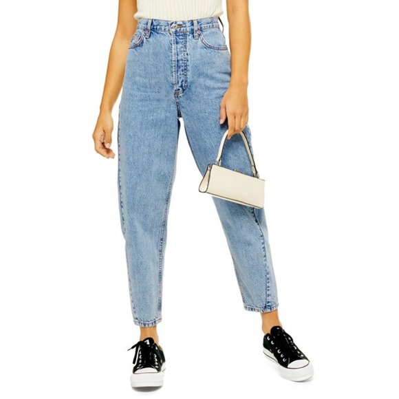 Topshop Denim - Topshop Ovoid Crop Moto Jeans